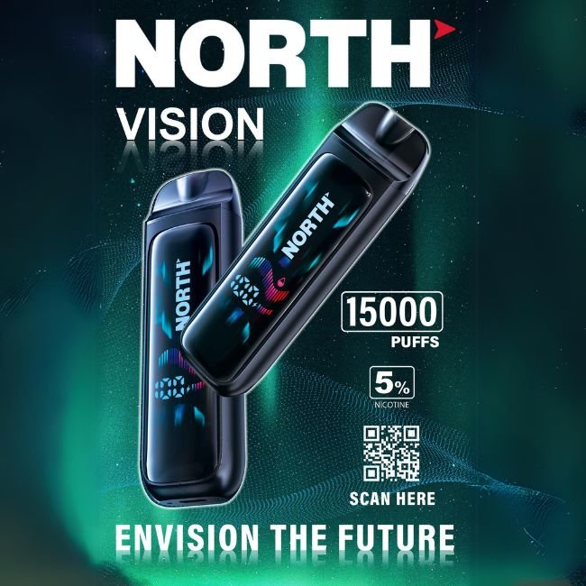 NORTH VISION 5% DISPOSABLE (75ML) 15K PUFFS 5CT/ BOX