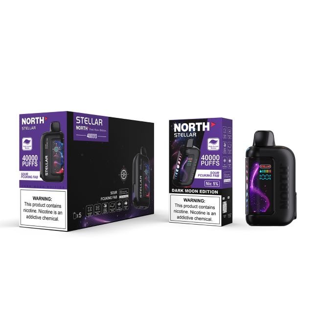 NORTH STELLAR DARK MOON EDITION 5% DISPOSABLE (100ML) 40K PUFFS 5CT/ BOX - Image 9