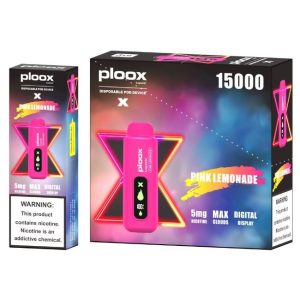 PLOOX X BY LUXPODZ 5% DISPOSABLE FOR PORTABLE HOOKAH (80ML) 15K PUFFS 5CT/ BOX