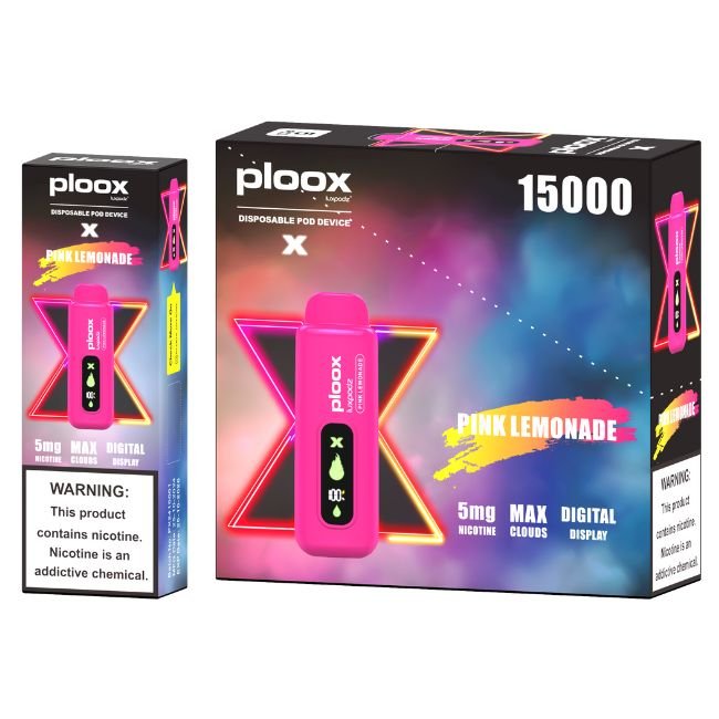 PLOOX X BY LUXPODZ 5% DISPOSABLE FOR PORTABLE HOOKAH (80ML) 15K PUFFS 5CT/ BOX