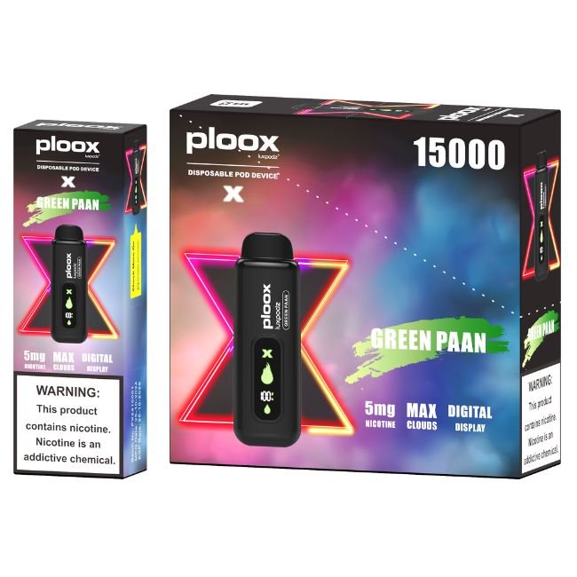 PLOOX X BY LUXPODZ 5% DISPOSABLE FOR PORTABLE HOOKAH (80ML) 15K PUFFS 5CT/ BOX - Image 6