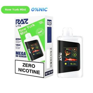 RAZ LTX 0% DISPOSABLE (80ML) NORM. MODE 25K & BOOST. MODE 15K PUFFS 5CT/ BOX
